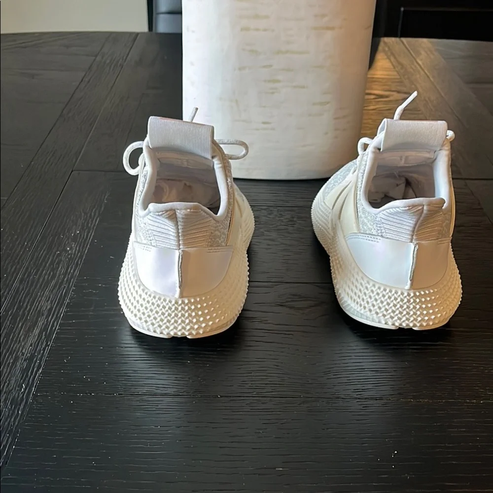 Adidas Gray and Pink‎ Sneakers with Knit Upper Size 8